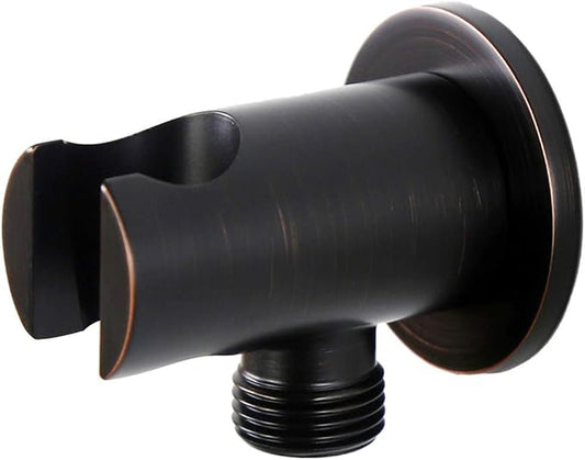 Handheld Shower Head Holder with Hose Connector for Shower System Faucet Set,Shower Wand Holder Wall Mount Hand Held Shower Handle Sprayer Holder Attachment,Shower Hose Adapter Oil Rubbed Bronze