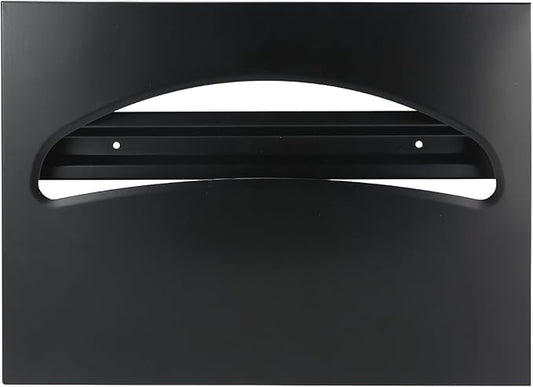 Stardrix Stainless Steel Toilet Seat Cover Dispenser, Wall Mount Single or 1/2 Fold Large Capacity Toilet Seat Covers Holder for Commercial and Residential, Matt Black