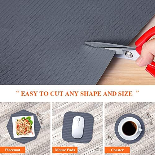 Mcrbeay Shelf Liner Non Adhesive, Washable Cabinet Liners for Shelves