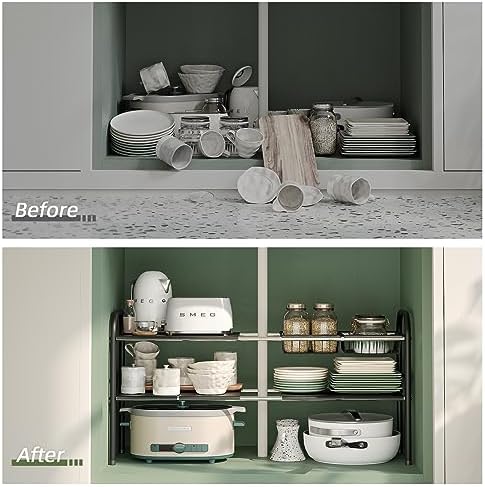 Under Sink Organizers and Storage,Expandable under cabinet organizer Shelf