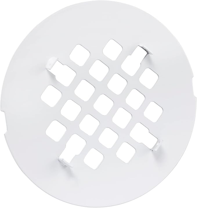 Artiwell 4-1/4” OD Snap-in Shower Drain Cover, Round Shower Drain Strainer Grid, Replacement Cover, Designed for Long-Lasting