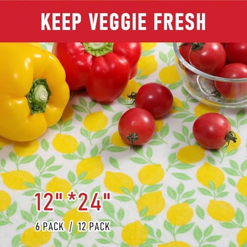 Cooyes 6 Pack Polyester Shelf Liners for Kitchen Cabinets, 17.7" × 36", Non-Slip Refrigerator Liners Machine Washable, Refrigerator Drawer Mats for Glass Shelves and Kitchen Cabinets