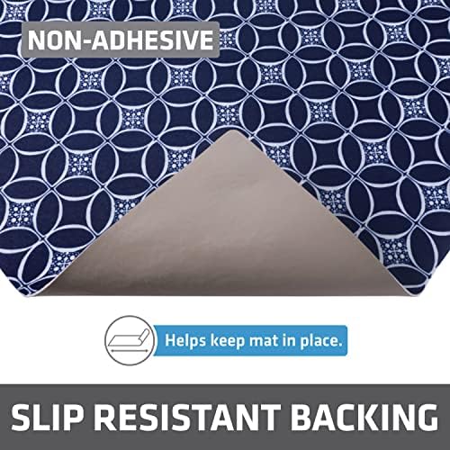 Drymate Premium XL Under Sink Mat, Waterproof Liners, 24”x59”, Indigo
