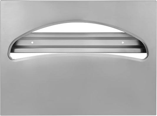 Stardrix Stainless Steel Toilet Seat Cover Dispenser, Wall Mount Single or 1/2 Fold Large Capacity Toilet Seat Covers Holder for Commercial and Residential, Brushed