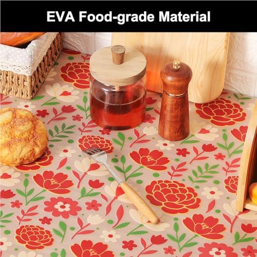Cooyes Shelf Liner Non-Adhesive EVA Cabinet & Drawer Liner 11.8" x 120"