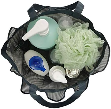 SPINFOX 2 Pack Mesh Shower Caddy Portable, Hanging Bags for Camping Dorm