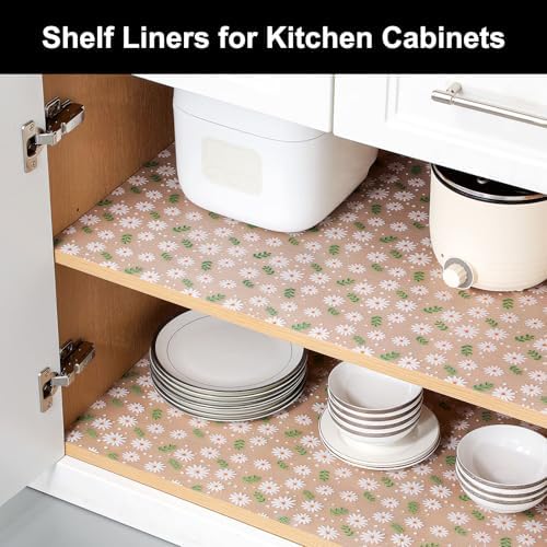 Cooyes Shelf Liner Non-Adhesive EVA Cabinet & Drawer Liner 17.5" x 120"