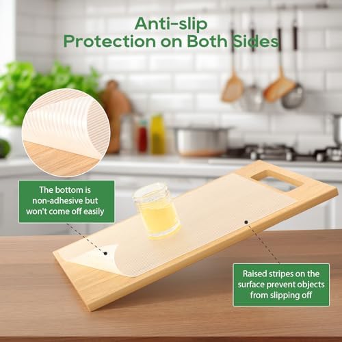 Anoak Shelf Liner Cabinet Liner, Non Adhesive Drawer Liner, Washable 12 Inch x 20 FT x 4Rolls Waterproof Durable Non-Slip Shelf Liner for Kitchen, Drawer, Refrigerator
