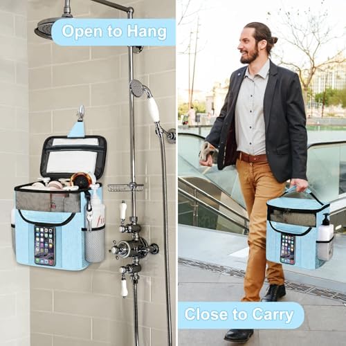 Attmu Mesh Shower Caddy Portable for Dorm Room Essentials, Shower Tote Bag