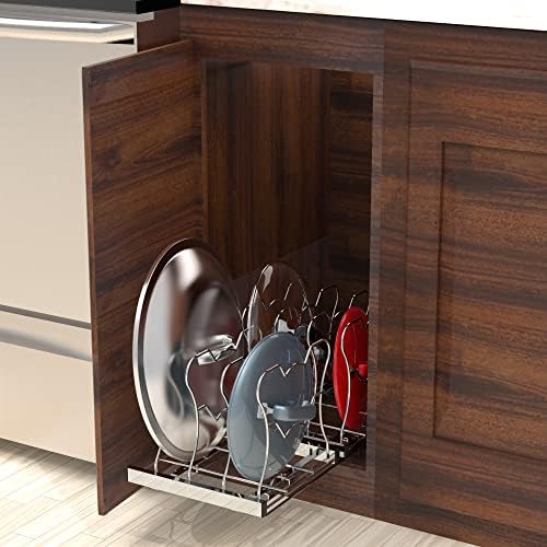Simple Houseware Under Cabinet Pull Out Sliding Shelf Organizer, Chrome