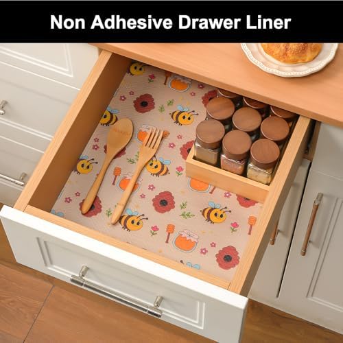 Cooyes Shelf Liner Non-Adhesive Cabinet Drawer Liner for Kitchen 11.8"x236"