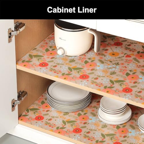 Cooyes Shelf Liner Non-Adhesive EVA Cabinet & Drawer Liner 17.5" x 360"