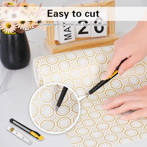 Drawer and Shelf Liner for Kitchen Cabinet Non-Adhesive 12in x 10FT