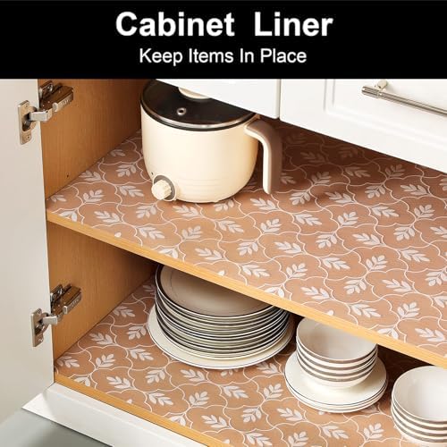 Cooyes Shelf and Drawer Liners for Kitchen Cabinets, Non Adhesive Liner