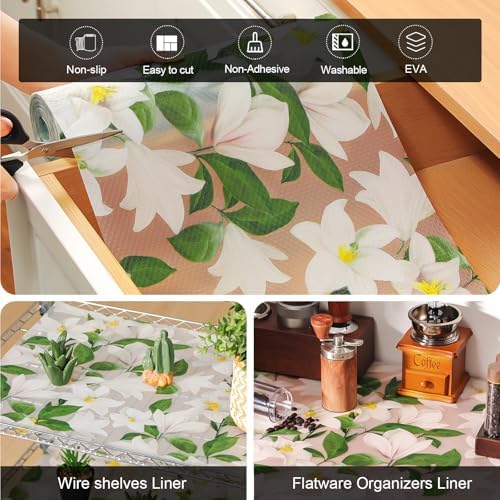Cooyes Shelf Liner Non-Adhesive EVA Cabinet & Drawer Liner 11.8" x 120"