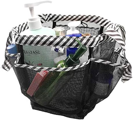 SPINFOX 2 Pack Mesh Shower Caddy Portable, Hanging Bags for Camping Dorm