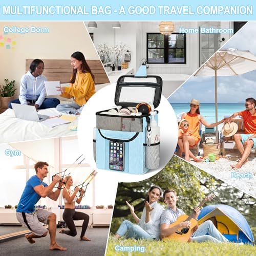 Attmu Mesh Shower Caddy Portable for Dorm Room Essentials, Shower Tote Bag