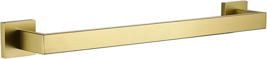 LANC 16-Inche Gold Towel Bars for Bathroom Wall Mounted Total-18 Brushed Gold Bath Towel Racks Stainless Steel Towel Rods for Kitchen Bathroom Hand Towel Holder Towel Hanger, A8804BG-4P1