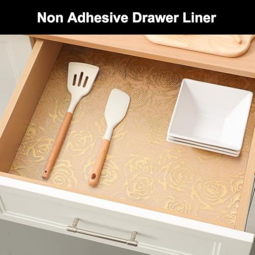 Cooyes Shelf Liner Non-Adhesive EVA Cabinet & Drawer Liner 24" x 120"