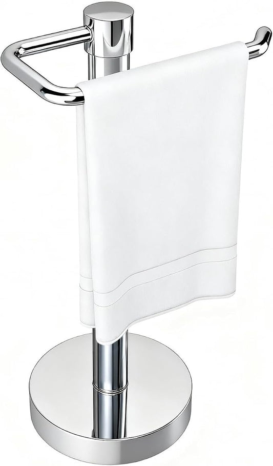 YUMORE Hand Towel Holder Stand Countertop Towel Rack Free Standing Towel Bar Hanger for Bathroom Kitchen