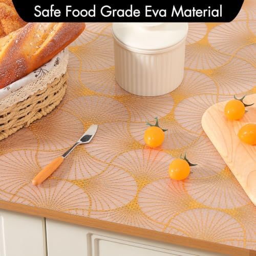 Cooyes Shelf Liner for Kitchen Cabinets – Non-Adhesive Drawer Liner