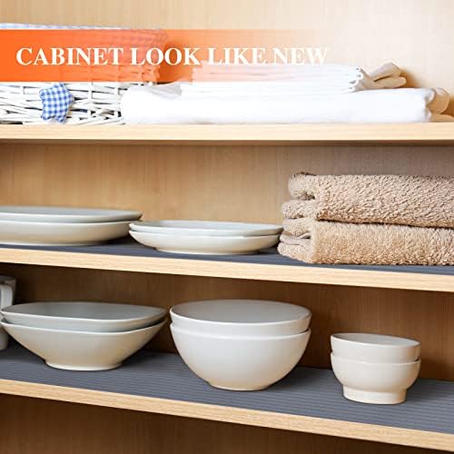 Mcrbeay Shelf Liner Non Adhesive, Washable Cabinet Liners for Shelves