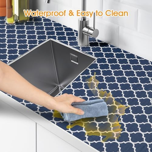 Shelf and Drawer Liner for Kitchen Cabinet Non-Adhesive Non Slip