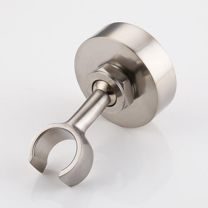 Shower Head Holder Handheld Shower Wand Holder Shower Handle Holder Wall Mount,Shower Sprayer Holder Brass RV Shower Adjustable Bidet Spray Head Holder Showerhead Holder,Brushed Nickel
