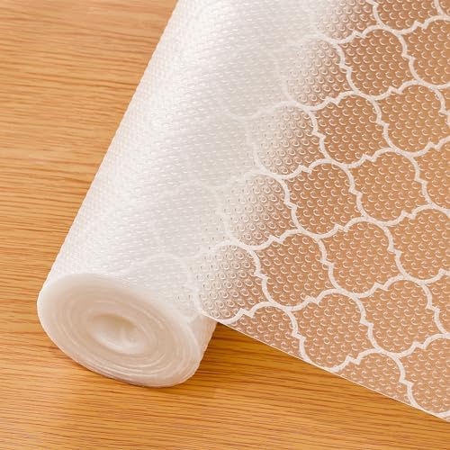 Cooyes Shelf Liner for Kitchen Cabinets, Non‑Adhesive Drawer Liner