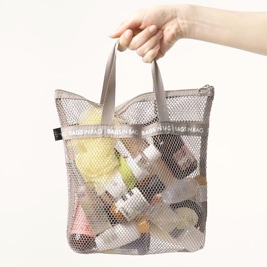 Mesh Travel Shower Caddy Tote Bag for Gym, Swim, Dorms, Bathrooms