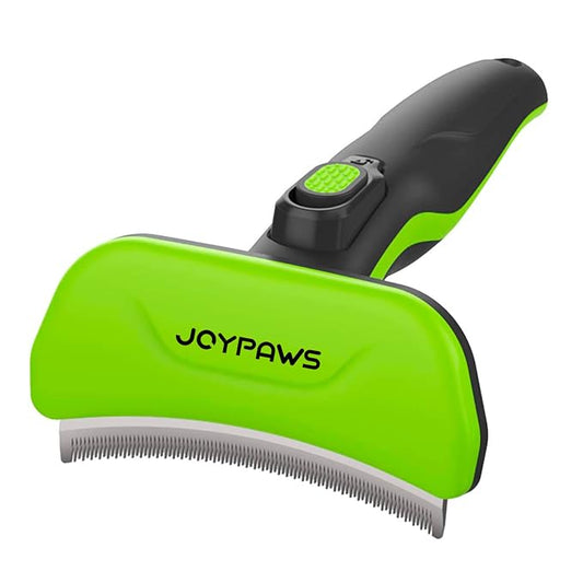 Pet Grooming Brush for Dogs and Cats, Self-Cleaning Undercoat Deshedding Tool, Effectively Reduces Shedding by Up to 95%, Long or Short Hair Remover for Grooming, Green, Hair Brush | Effectively,Reduces Shedding by Up to 95%,Curved Blade,Self-Cleaning,...