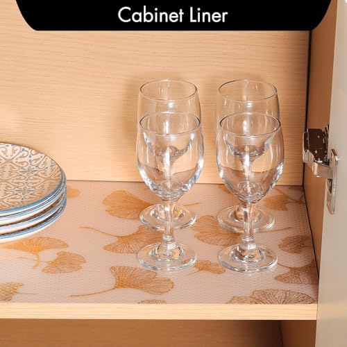 Cooyes Shelf Liner, Non Adhesive Kitchen Drawer and Cabinet Liner