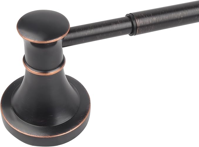 Adjustable Bronze 15 to 26Inch Bath Towel Bar Rack for Bathroom Towel Holder, Wall Mounted Rod Hanger Bathroom Hardware Accessories Hotel Style, Stainless Steel, Oil Rubbed Bronze