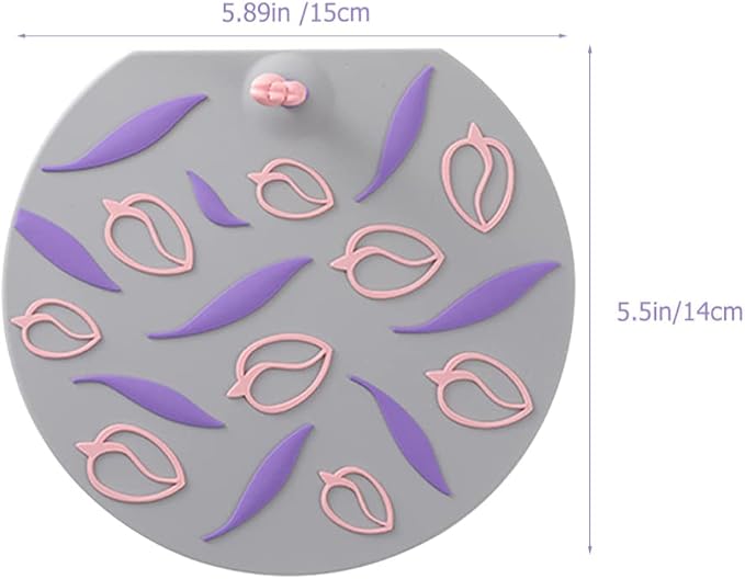 3pcs Anti Odor Mat Silicone Bathtub Stopper Drain Stopper Drain Plug Flat Cover for Kitchen Bathroom Laundry Shower Floor