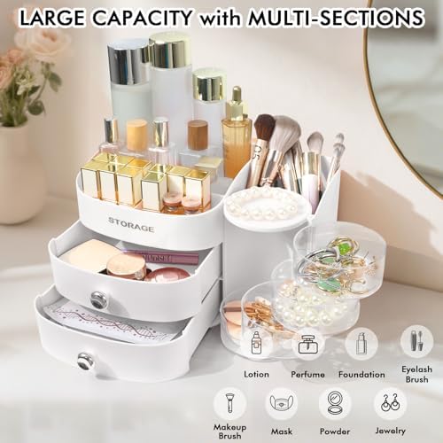 Makeup Organizer Countertop with Drawers, Make up Organizers for Vanity