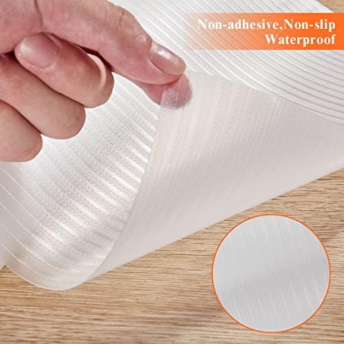 Mcrbeay 17.5" X 240" Refrigerator Liners Shelf Liner Washable