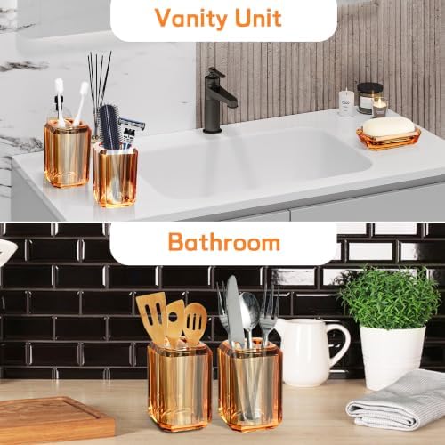 Bathroom Accessories Set – 4-Piece Premium Acrylic Bathroom Set