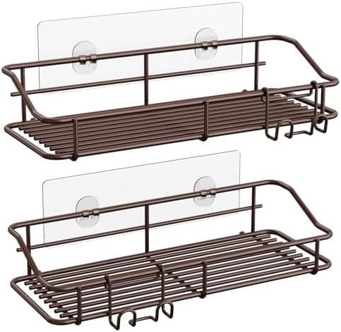 Nieifi Shower Caddy Adhesive, Shower Shelves, Shampoo Holder for Bathroom
