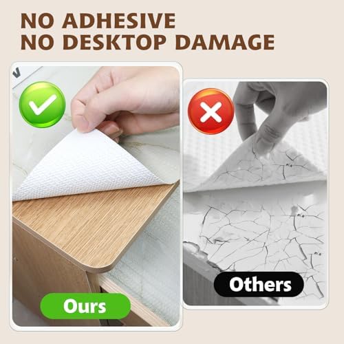 2-Layer Drawer and Shelf Liner for Kitchen Cabinet: 17in X 20Ft Non Slip