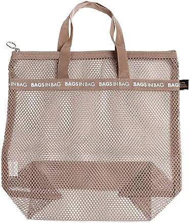 Mesh Travel Shower Caddy Tote Bag for Gym, Swim, Dorms, Bathrooms