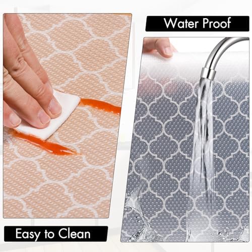 Cooyes Shelf Liner for Kitchen Cabinets, Non‑Adhesive Drawer Liner