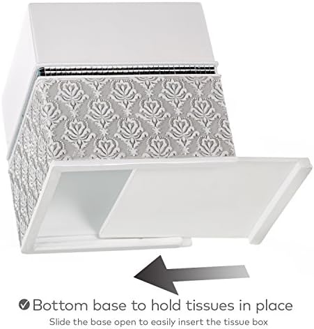 Creative Scents Mirror Damask 6 Piece Resin Bathroom Accessories Set