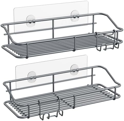Nieifi Shower Caddy Adhesive, Shower Shelves, Shampoo Holder for Bathroom