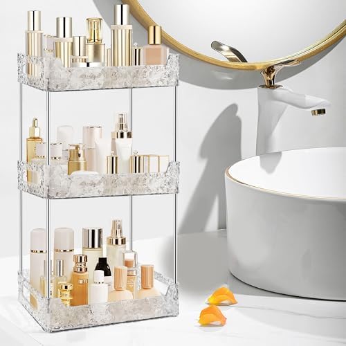 3-Tier Bathroom Counter Organizer Countertop Storage-Clear