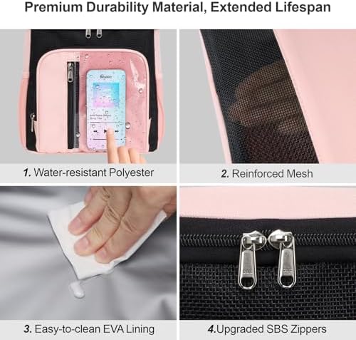 F-color Shower Caddy Portable for Dorm - Shower Bag Fits Full-Size Bottles