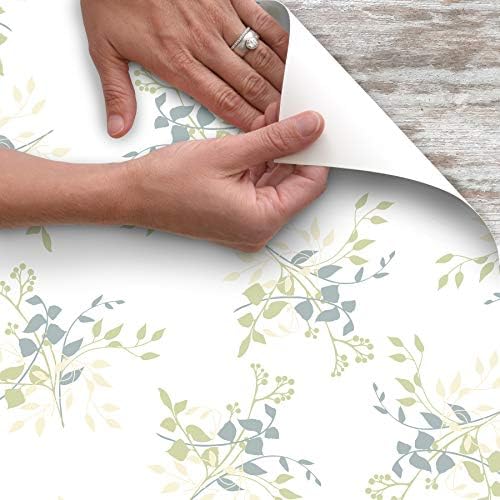 Con-Tact Brand Creative Covering Self-Adhesive Shelf and Drawer Liner, 18" x 9', Aspen Aloe (09F-C9I63-12)