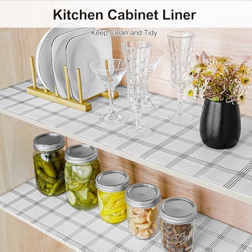 Drawer and Shelf Liner for Kitchen Cabinet Non-Adhesive 24in x 10FT