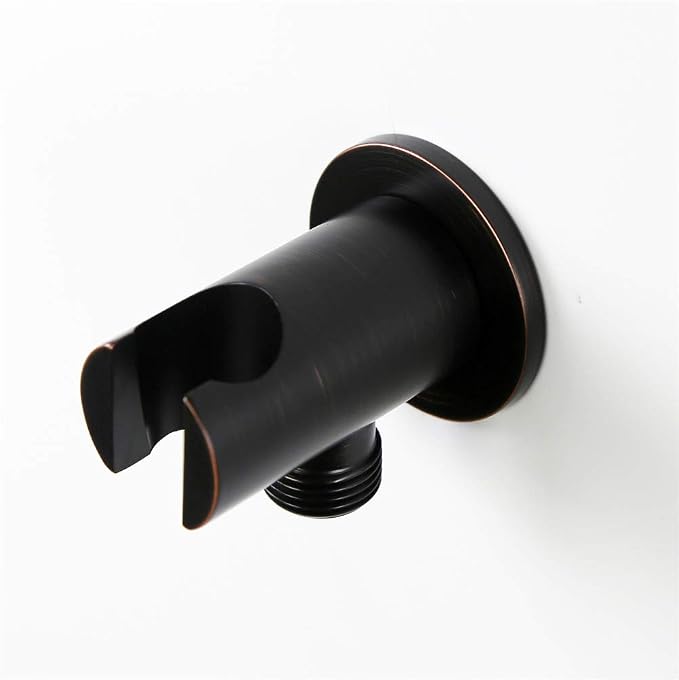 Handheld Shower Head Holder with Hose Connector for Shower System Faucet Set,Shower Wand Holder Wall Mount Hand Held Shower Handle Sprayer Holder Attachment,Shower Hose Adapter Oil Rubbed Bronze