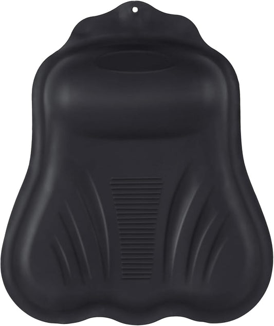 Goowin Bath Pillows for Tub, New Generation Skin-Friendly Silicone Bath Pillow, Luxury Bathtub Pillow for Head and Neck, Powerful Suction Tub Pillow for Bathtub with Inflatable Airbag (Black)
