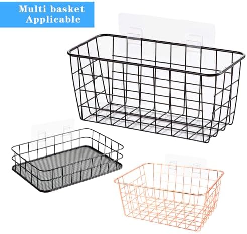 Shower Caddy Bathroom Organizers 6 Pcs Bathtub Shampoo Holder Self-Adhesive Spice Storage Shelves Inside Rack Replacement Corner Heads Hooks Wall Strips Baskets Suction Cup Hook Integrated Mounted